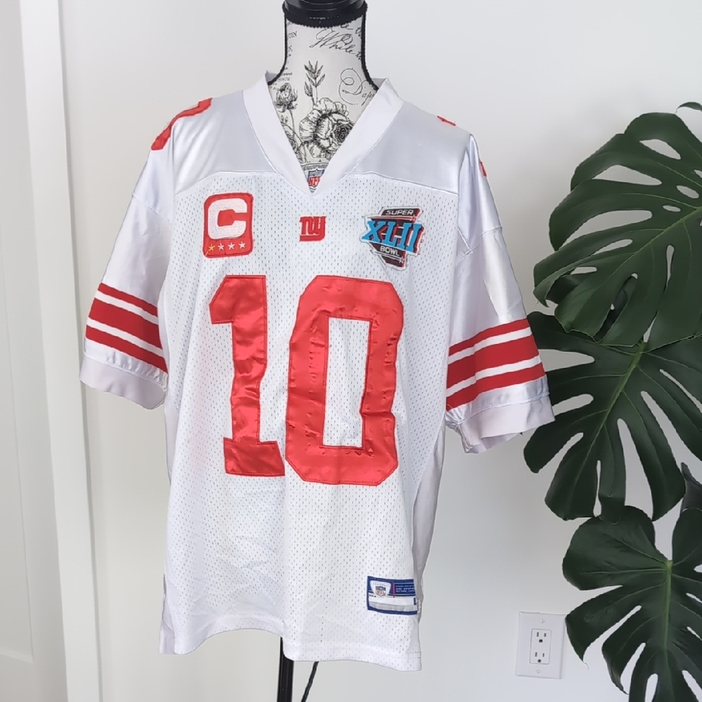 Reebok White and Red Men's Jersey
